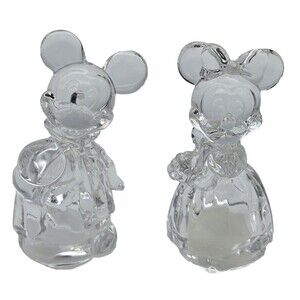 Lenox‎ Mickey Minnie Mouse Crystal Salt Pepper Shakers Made Germany